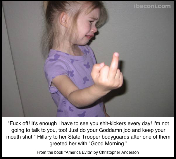 Little-HilLIARY-Flipping-off